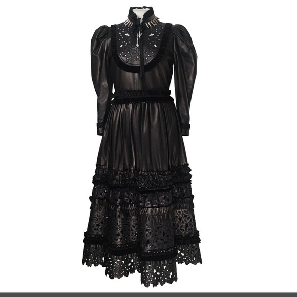 Gucci Cruise 2017 runway black leather dress . Extremely rare !!! - Picture 3 of 11